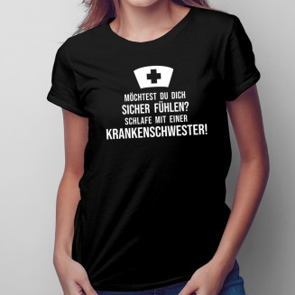 Schlafe mit einer Krankenschwester! - Damen t-shirt mit Aufdruck