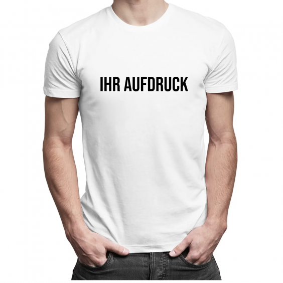 T-Shirt mit eigenem Aufdruck - für Herren