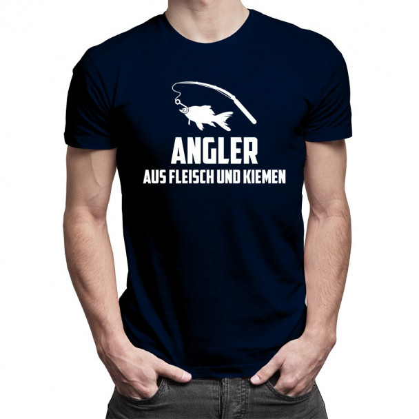 Angler aus Fleisch und Kiemen - Herren t-shirt mit Aufdruck Angler aus Fleisch und Kiemen - Herren t-shirt mit Aufdruck
