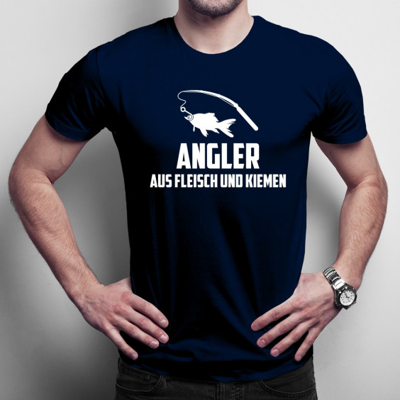 Angler aus Fleisch und Kiemen - Herren t-shirt mit Aufdruck