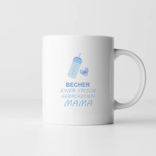 Becher einer frisch gebackenen Mama