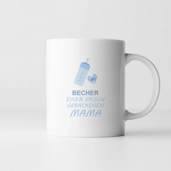 Becher einer frisch gebackenen Mama
