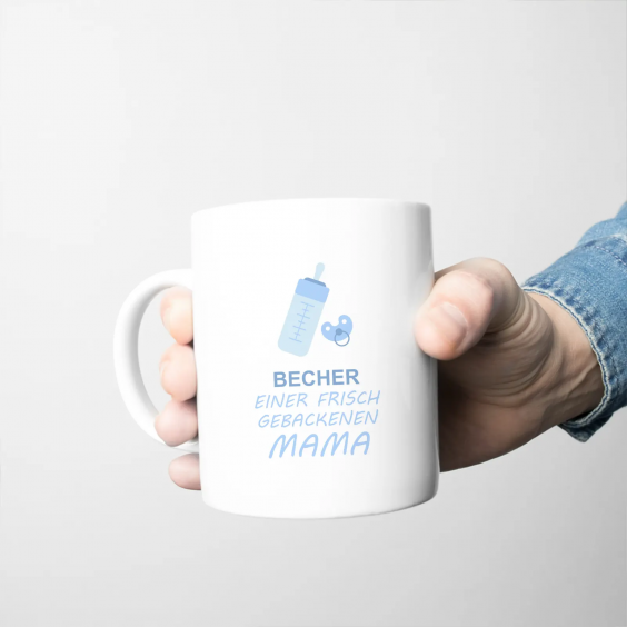 Becher einer frisch gebackenen Mama