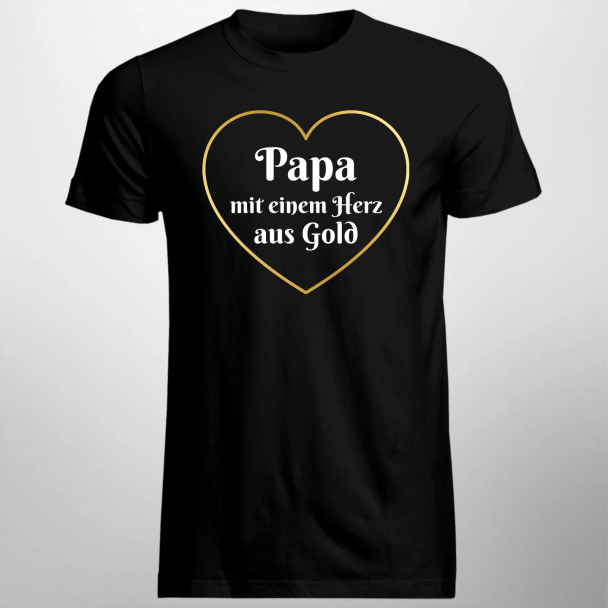 Papa mit einem Herz aus Gold