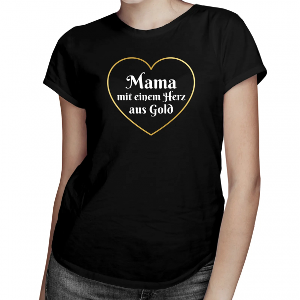 Mama mit einem Herz aus Gold