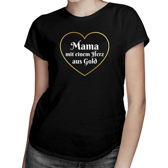 Mama mit einem Herz aus Gold