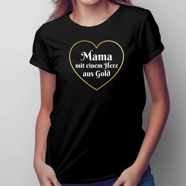 Mama mit einem Herz aus Gold