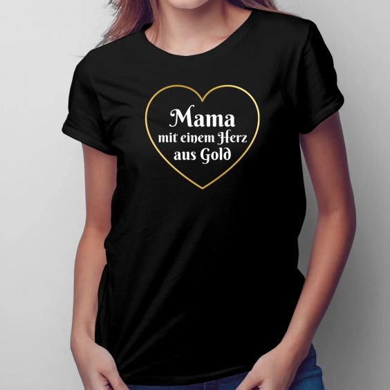 Mama mit einem Herz aus Gold