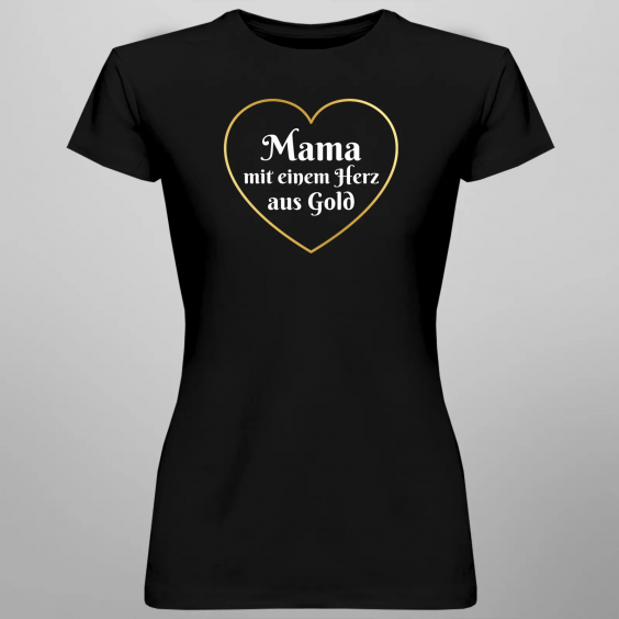 Mama mit einem Herz aus Gold
