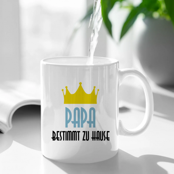 Papa bestimmt zu Hause