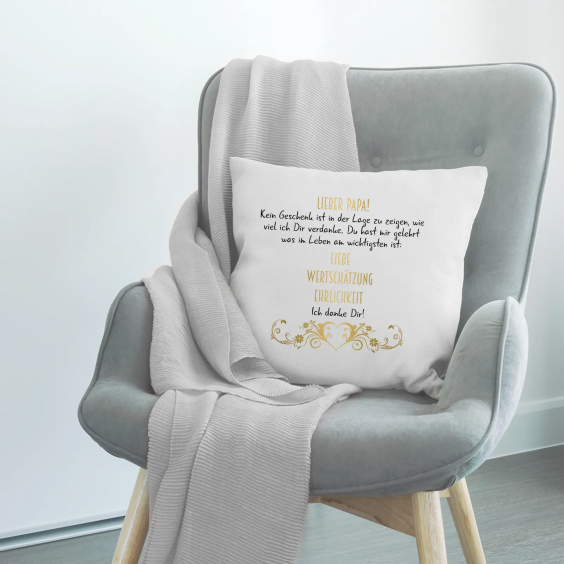 Lieber Papa! Kein Geschenk ist in der Lage zu zeigen, wie viel ich Dir verdanke.
