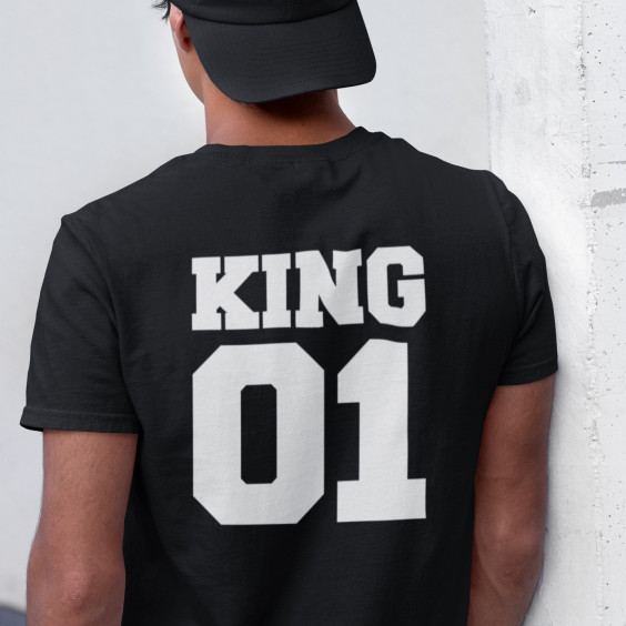 KING 01 - Herren t-shirt mit Aufdruck