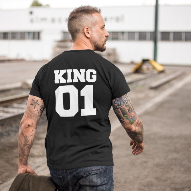 KING 01 - Herren t-shirt mit Aufdruck