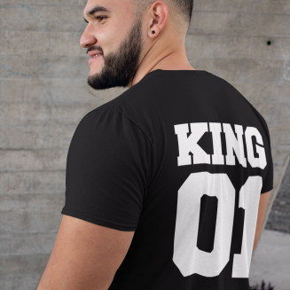 KING 01 - Herren t-shirt mit Aufdruck