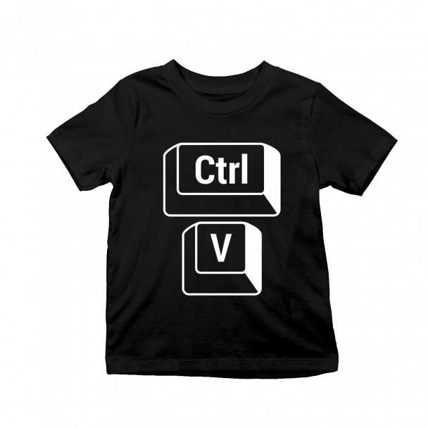 CTRL+V - für Sohn - Kinder t-shirt mit Aufdruck CTRL+V - für Sohn - Kinder t-shirt mit Aufdruck