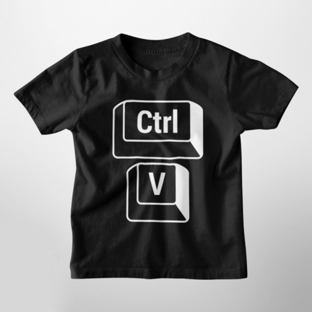 CTRL+V - für Sohn - Kinder t-shirt mit Aufdruck CTRL+V - für Sohn - Kinder t-shirt mit Aufdruck