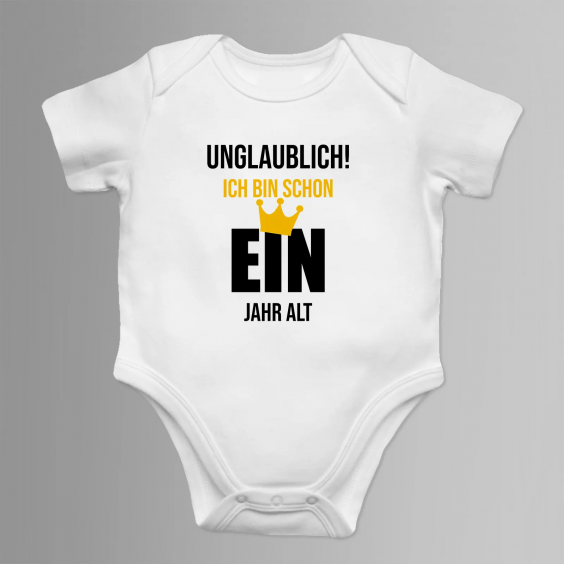Unglaublich! Ich bin schon ein Jahr alt