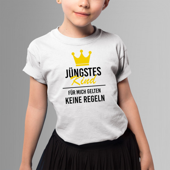 Mittleres Kind - Kinder t-shirt mit Aufdruck