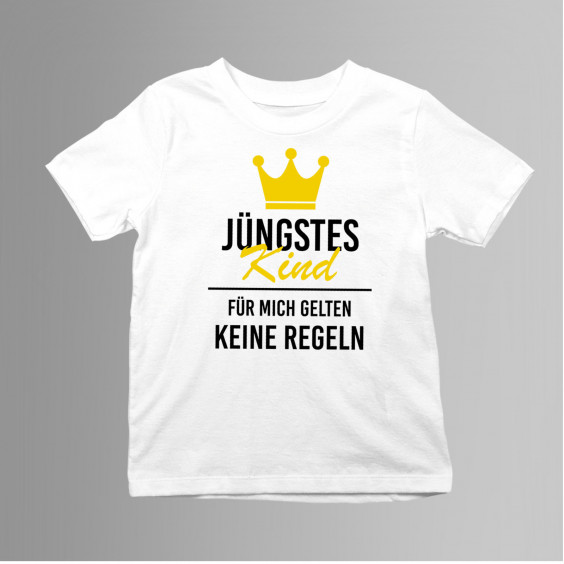 Mittleres Kind - Kinder t-shirt mit Aufdruck