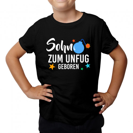 Sohn - zum Unfug geboren - Kinder t-shirt mit Aufdruck