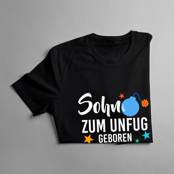 Sohn - zum Unfug geboren - Kinder t-shirt mit Aufdruck