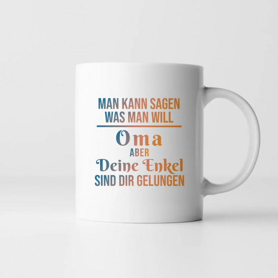 Man kann sagen, was man will, Oma, aber Deine Enkel sind Dir gelungen