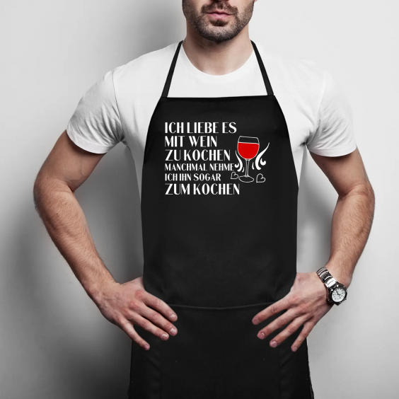Ich liebe es, mit Wein zu kochen, manchmal nehme ich ihn sogar zum Kochen