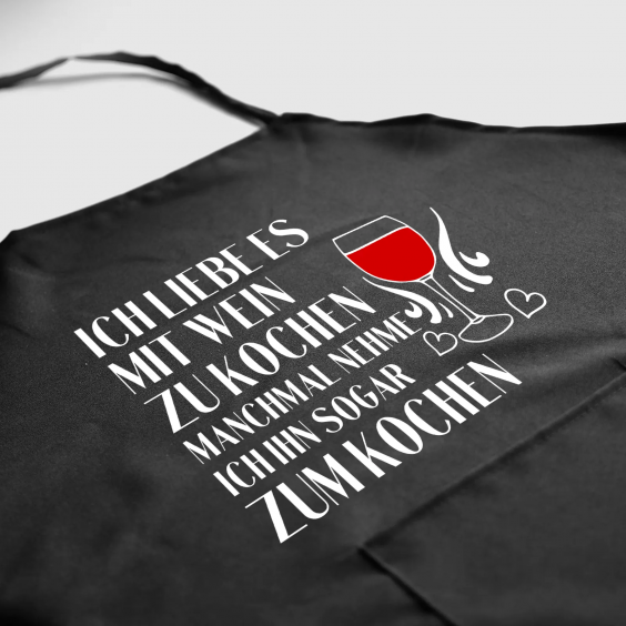 Ich liebe es, mit Wein zu kochen, manchmal nehme ich ihn sogar zum Kochen