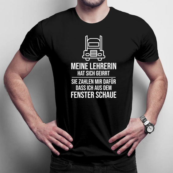 Meine Lehrerin hat sich geirrt. Sie zahlen mir dafür, dass ich aus dem Fenster schaue