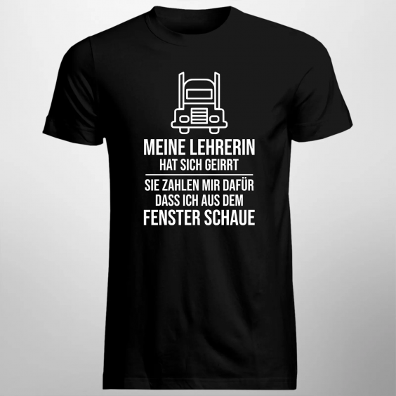 Meine Lehrerin hat sich geirrt. Sie zahlen mir dafür, dass ich aus dem Fenster schaue