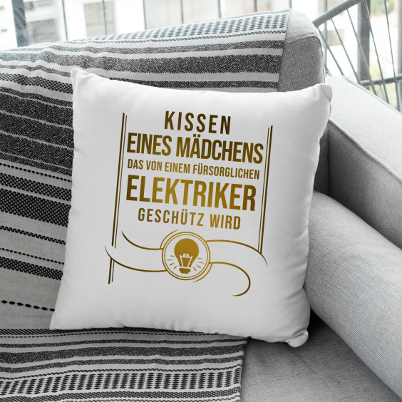 Kissen eines Mädchens - Elektriker