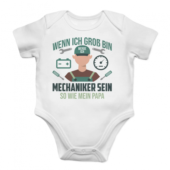 Wenn ich groß bin, werde ich Mechaniker sein, So wie mein Papa