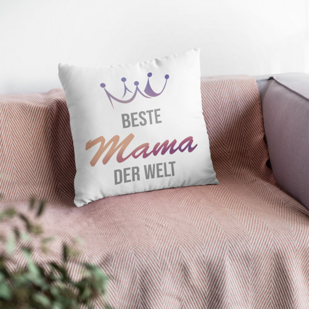 Beste Mama der Welt  - Kissen mit Druck