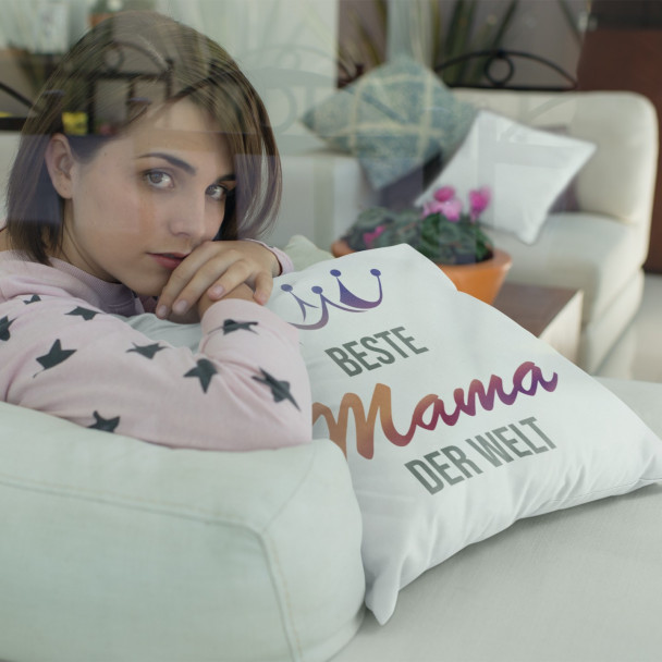 Beste Mama der Welt  - Kissen mit Druck