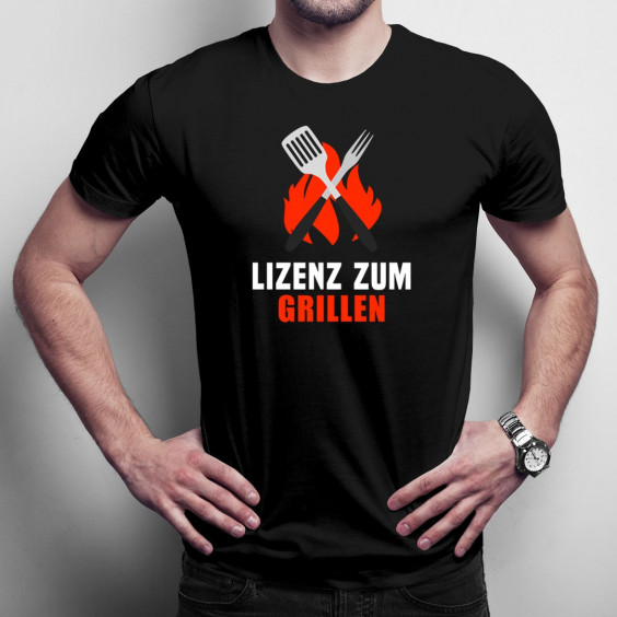 Lizenz zum Grillen - Herren t-shirt