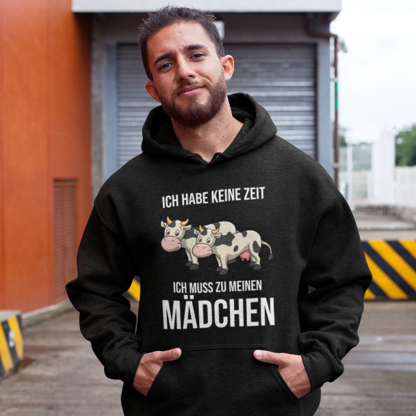Ich habe keine Zeit, ich muss zu meinen Mädchen (Kühen)