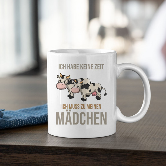 Ich habe keine Zeit, ich muss zu meinen Mädchen (Kühen)