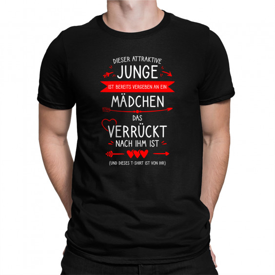 Dieser attraktive Junge ist bereits vergeben an ein Mädchen