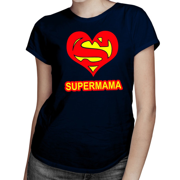 Super mama - damen t-shirt mit Aufdruck