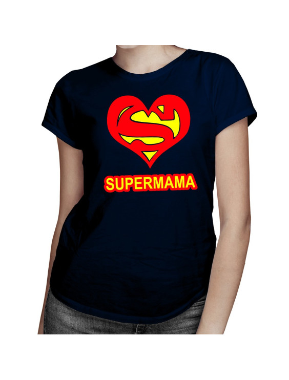 Super mama - damen t-shirt mit Aufdruck