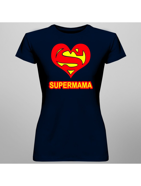 Super mama - damen t-shirt mit Aufdruck