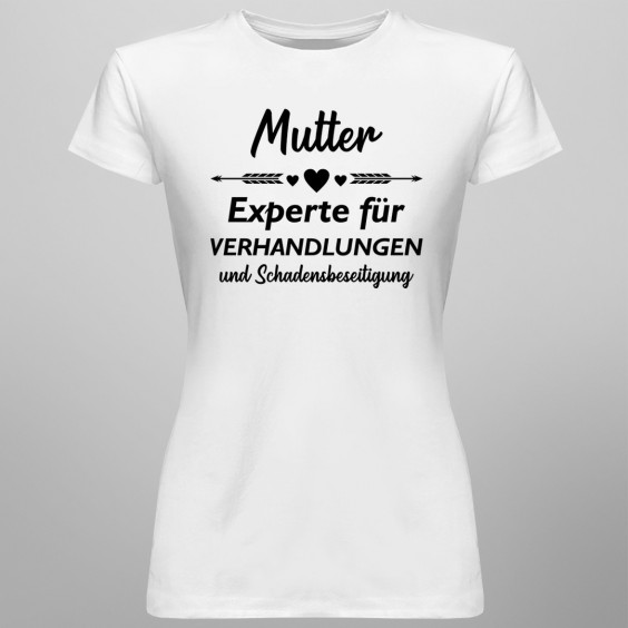 Mutter - Experte für Verhandlunge - damen t-shirt mit Aufdruck