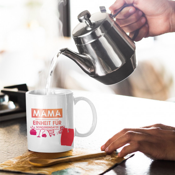 Mama - Einheit für Sondereinsätze  - Keramikbecher mit Aufdruck