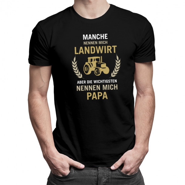 Manche nennen mich Landwirt - Papa - Herren t-shirt mit Aufdruck