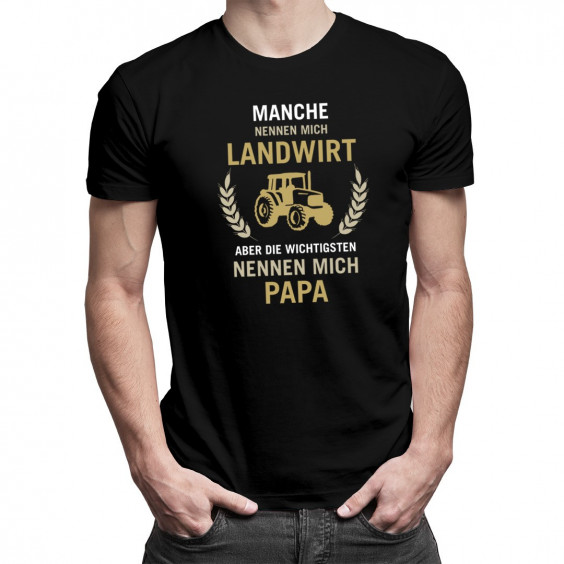 Manche nennen mich Landwirt - Papa - Herren t-shirt mit Aufdruck