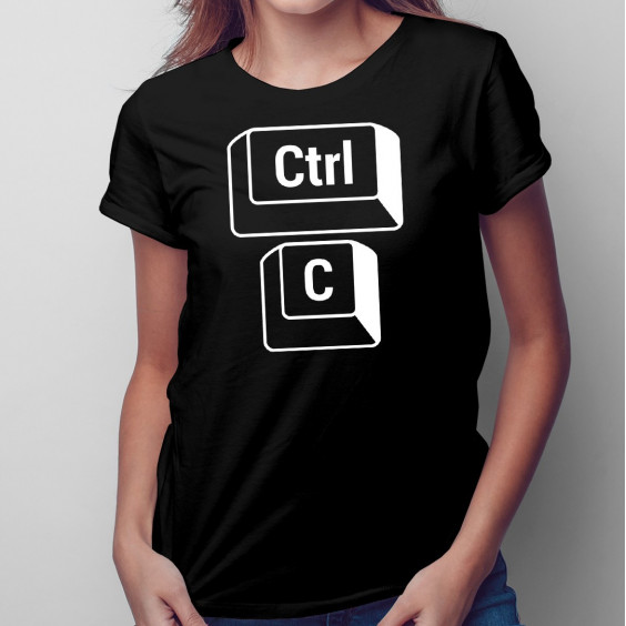 CTRL + C Mutter - damen t-shirt mit Aufdruck CTRL + C Mutter - damen t-shirt mit Aufdruck