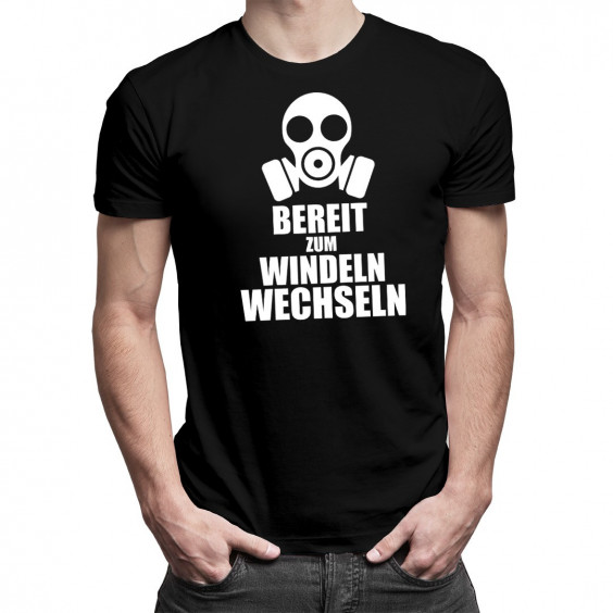 Bereit zum Windeln Wechseln - Herren t-shirt mit Aufdruck