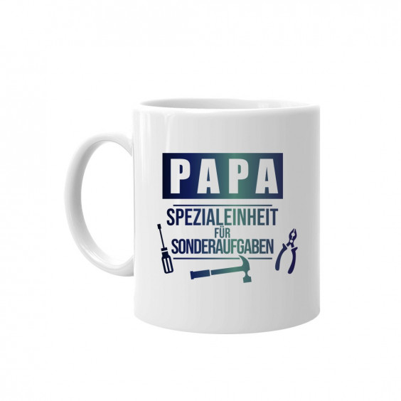 Papa – Spezialeinheit für Sonderaufgaben - Keramikbecher mit Aufdruck