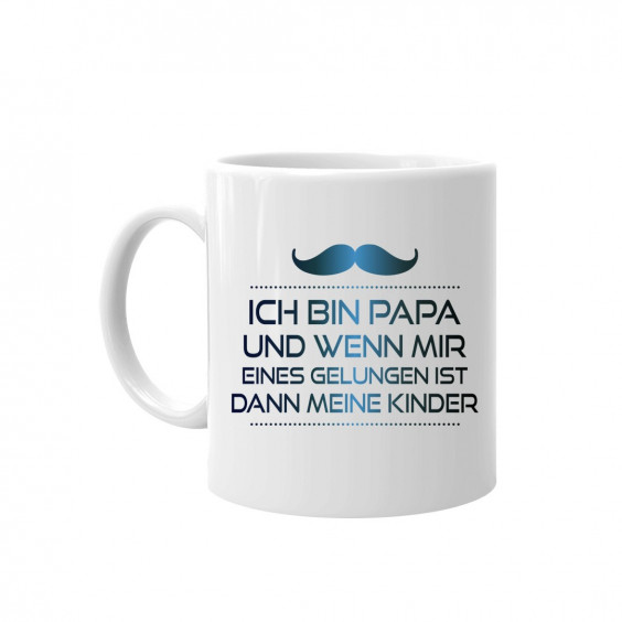 Ich bin Papa -  meine Kinder - Keramikbecher mit Aufdruck
