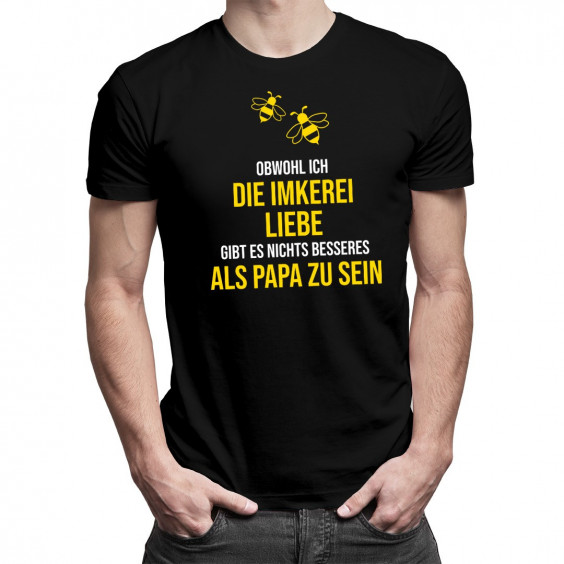Obwohl ich die Imkerei liebe - Papa - Herren t-shirt mit Aufdruck